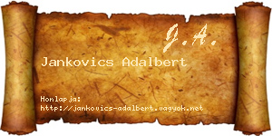 Jankovics Adalbert névjegykártya